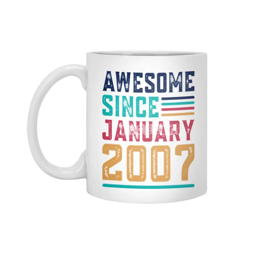 Awesome Since January 2007 Beyaz Kupa