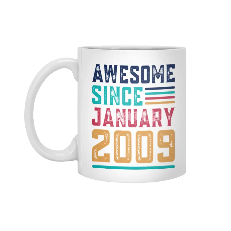 Awesome Since January 2009 Beyaz Kupa