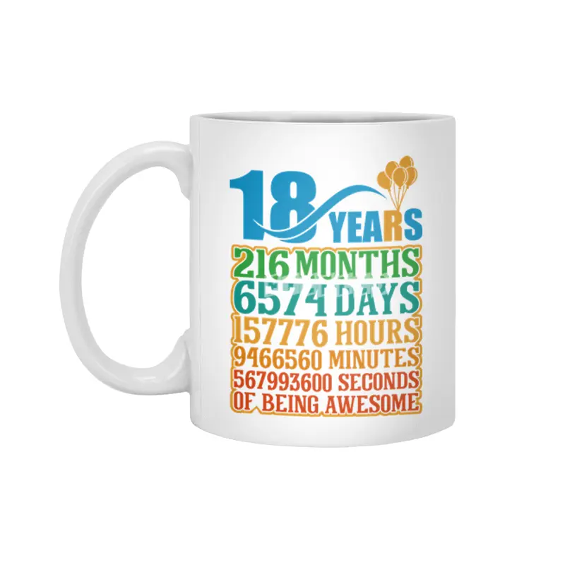 18 Years Of Being Awesome Beyaz Kupa
