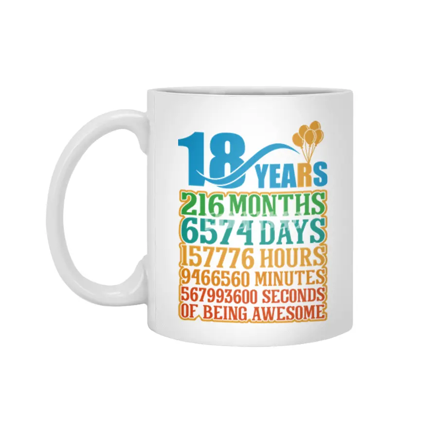 18 Years Of Being Awesome Beyaz Kupa
