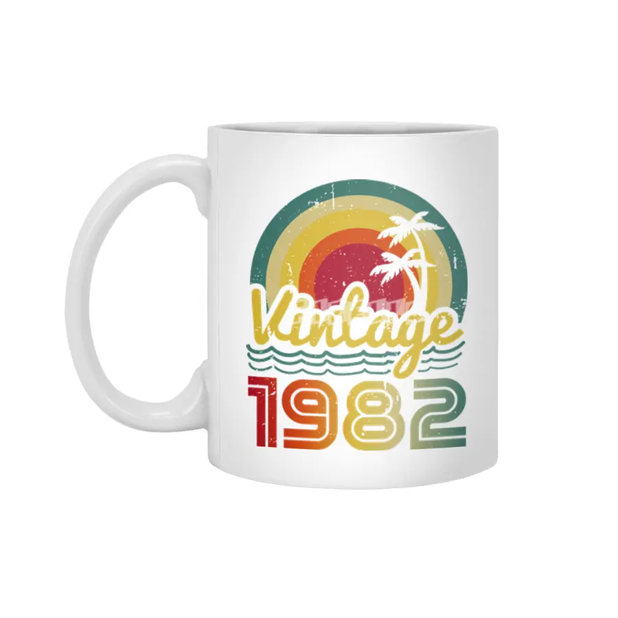 Vintage 1982 Beyaz Kupa