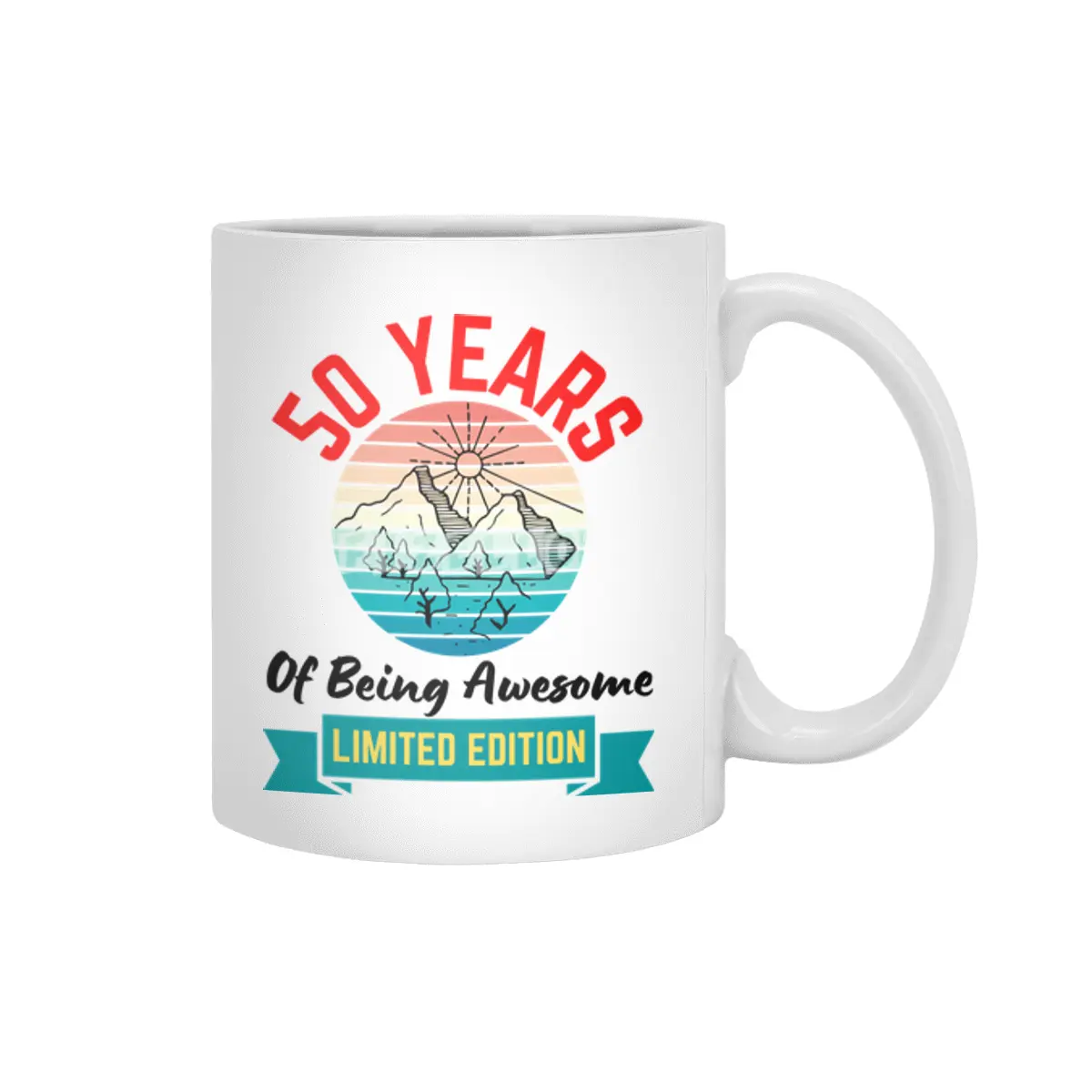 50 Years of Being Awesome. Limited Edition Beyaz Kupa