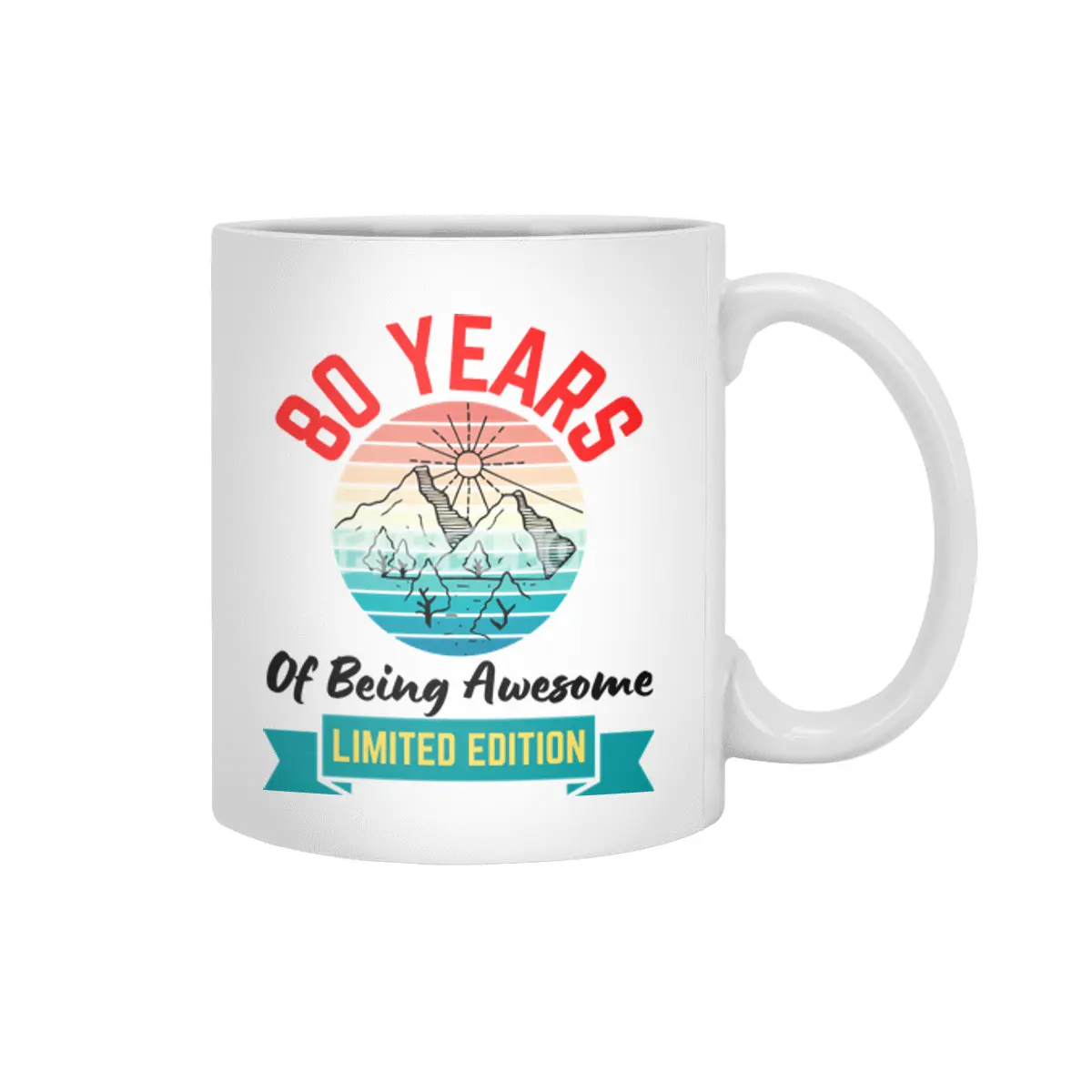 80 Years of Being Awesome. Limited Edition Beyaz Kupa
