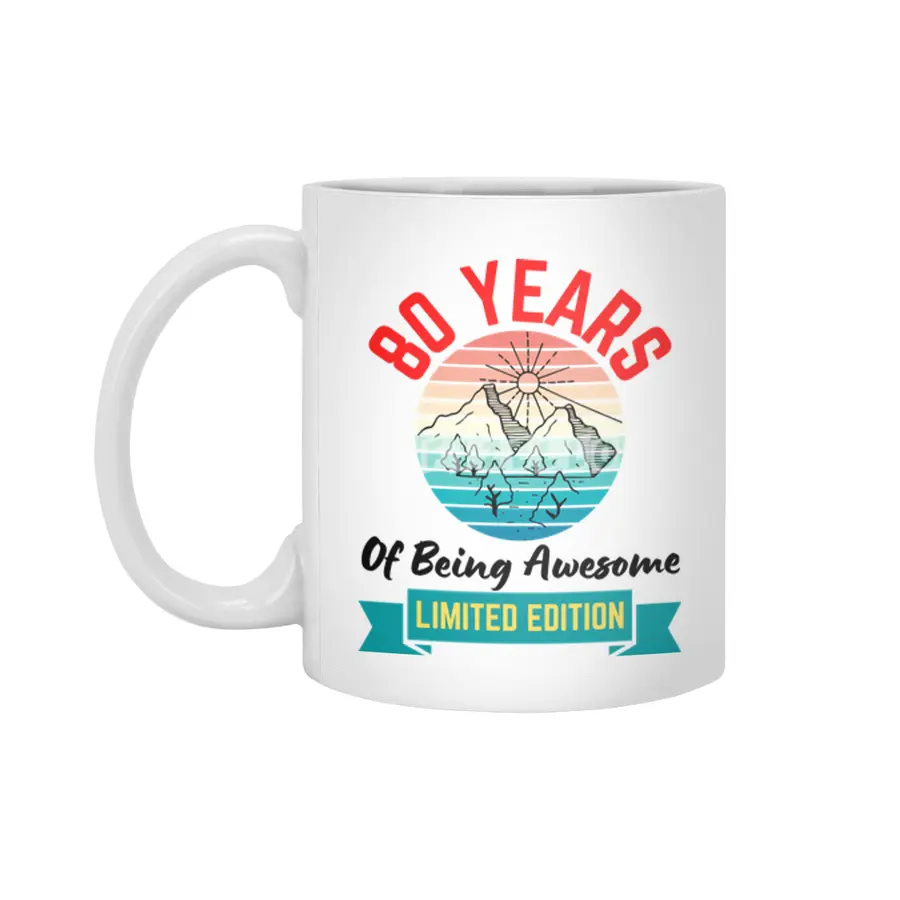 80 Years of Being Awesome. Limited Edition Beyaz Kupa