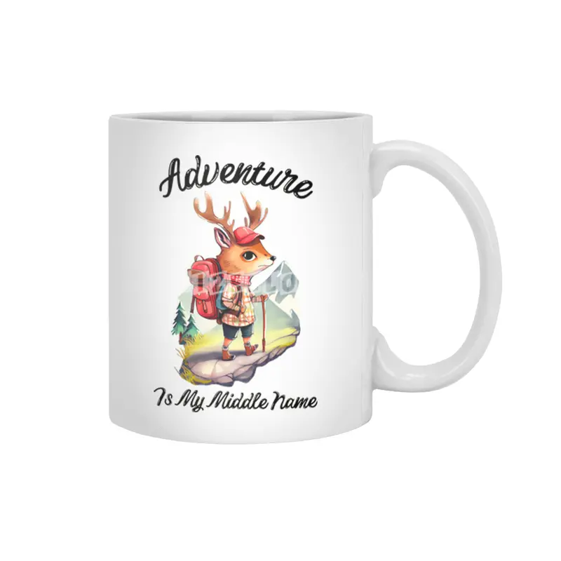 Adventure Is My Middle Name Beyaz Kupa