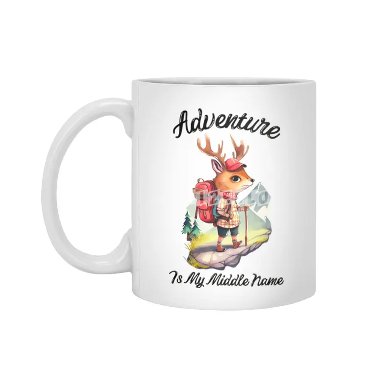 Adventure Is My Middle Name Beyaz Kupa