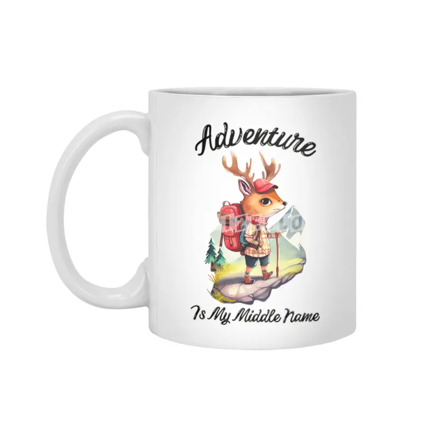 Adventure Is My Middle Name Beyaz Kupa