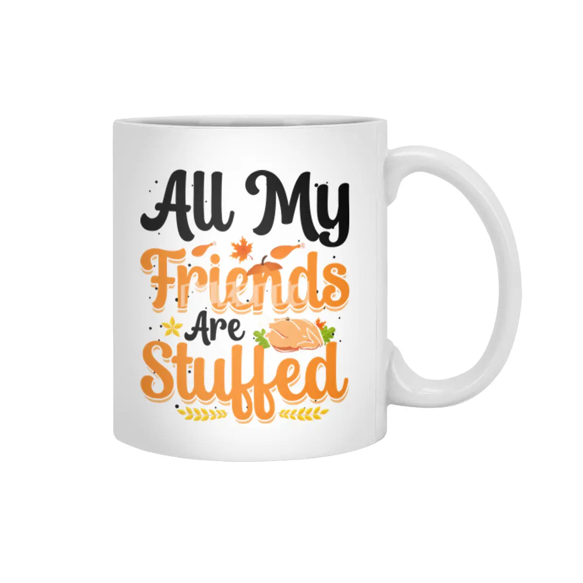 All My Friends Are Stuffed Beyaz Kupa