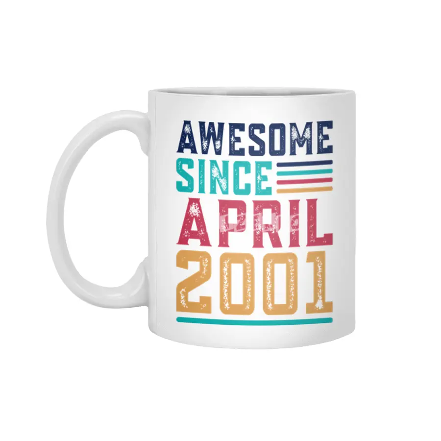 Awesome Since April 2001 Beyaz Kupa