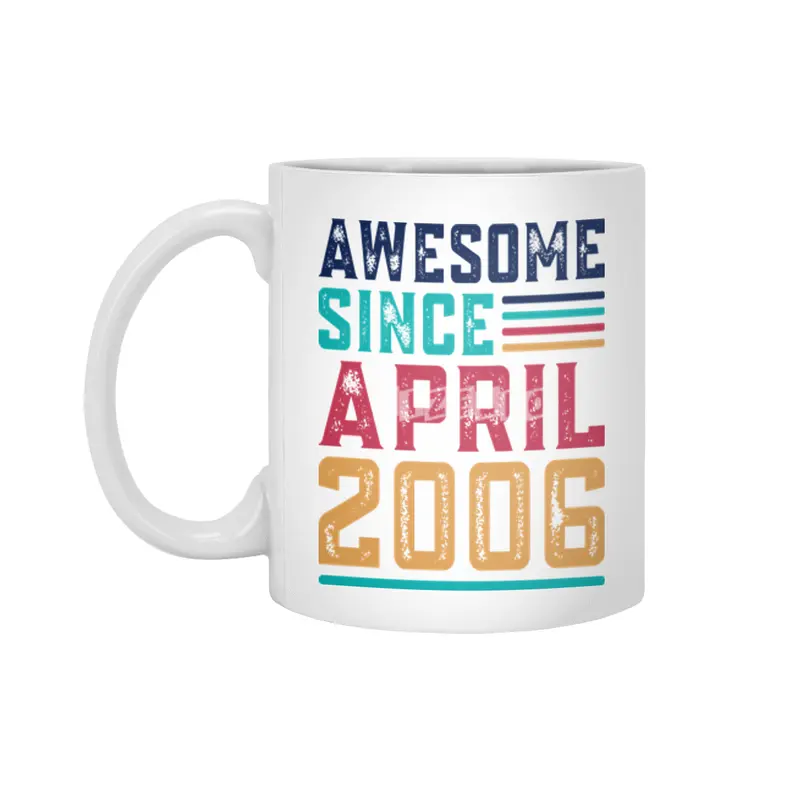 Awesome Since April 2007 Beyaz Kupa