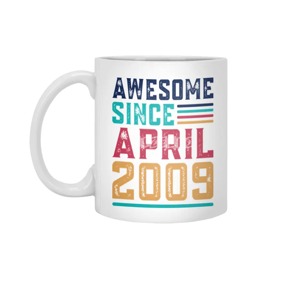 Awesome Since April 2009 Beyaz Kupa