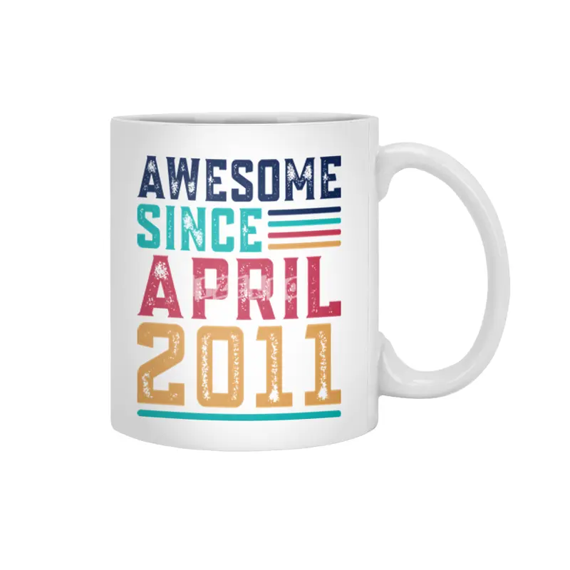 Awesome Since April 2011 Beyaz Kupa