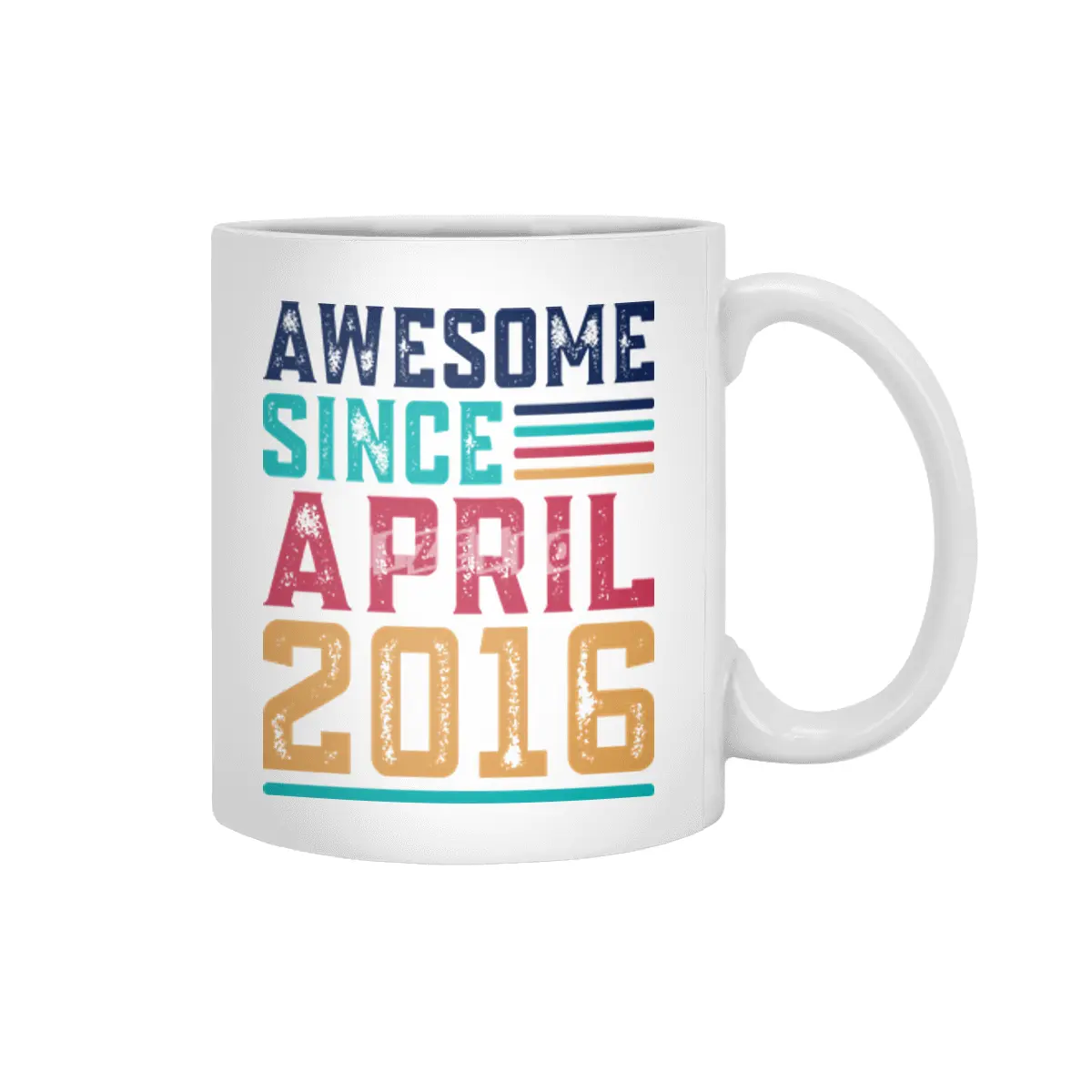 Awesome Since April 2016 Beyaz Kupa