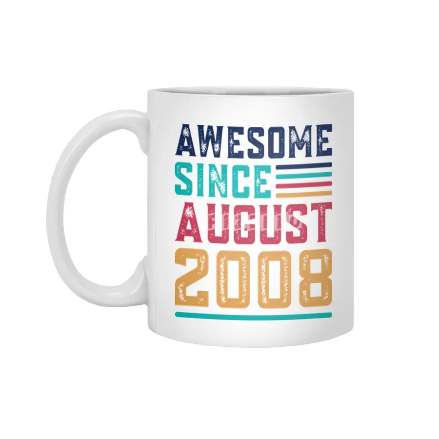 Awesome Since August 2008 Beyaz Kupa