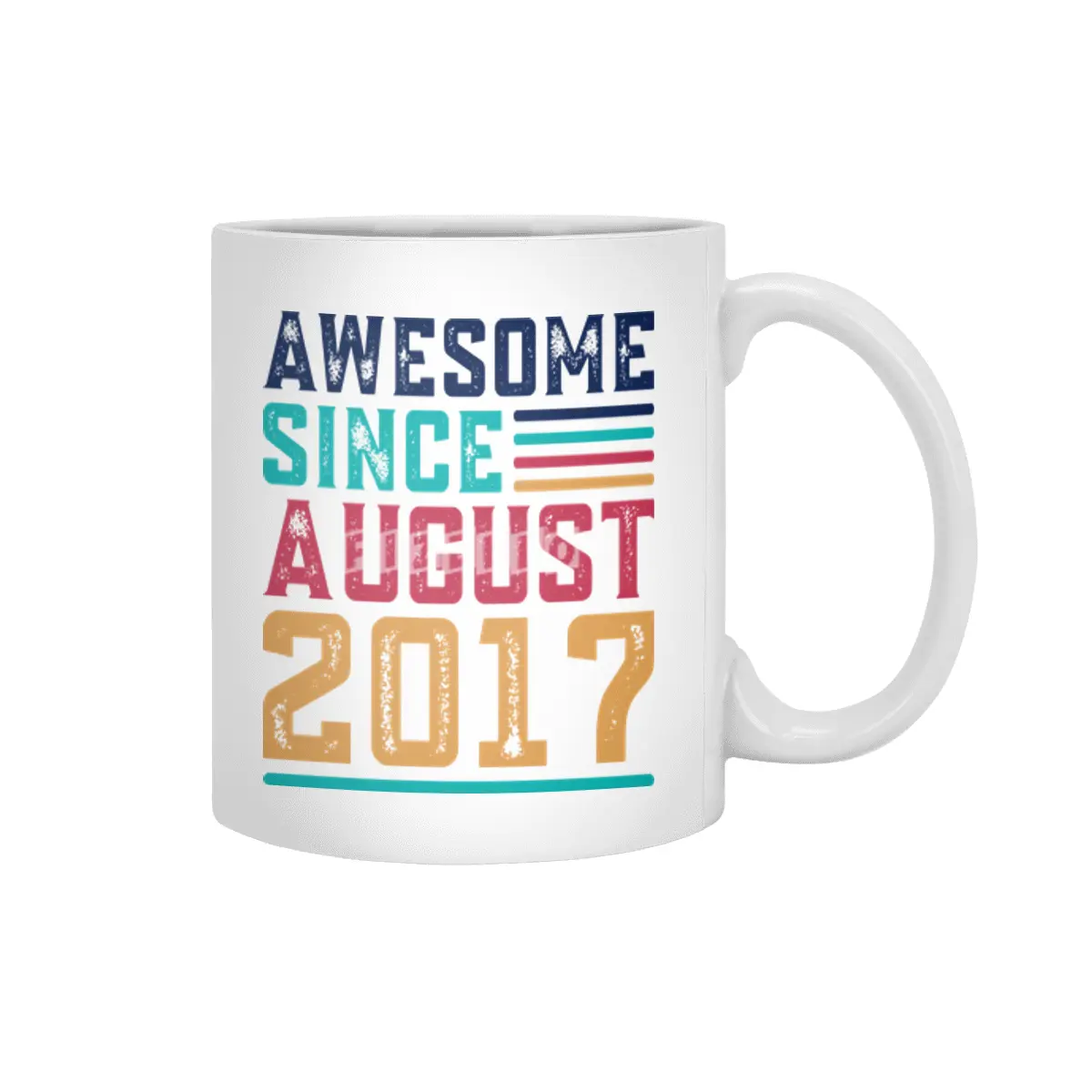 Awesome Since August 2017 Beyaz Kupa