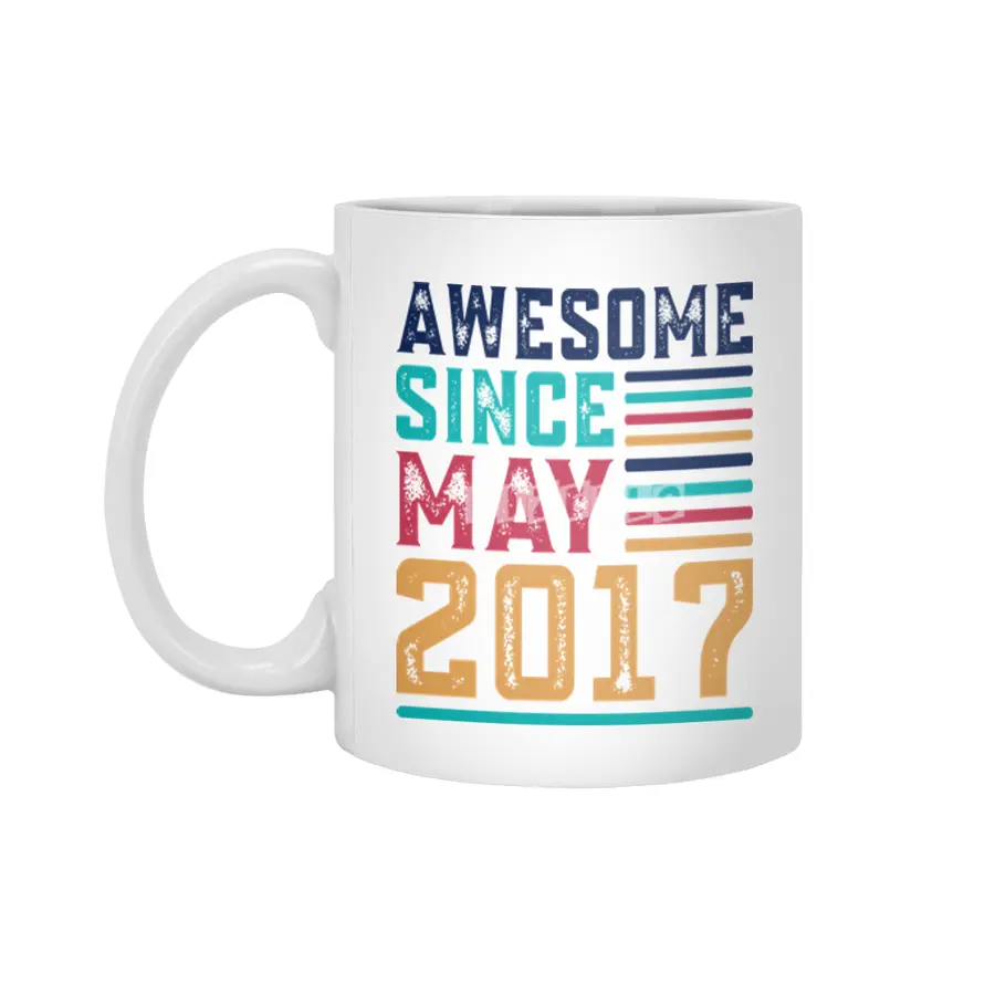 Awesome Since May 2017 Beyaz Kupa