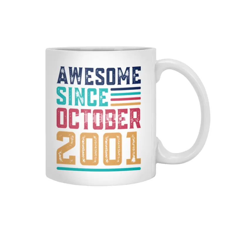 Awesome Since October 2001 Beyaz Kupa