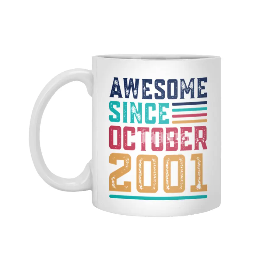 Awesome Since October 2001 Beyaz Kupa
