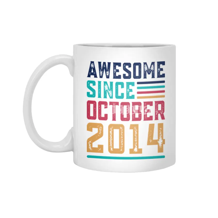 Awesome Since October 2014 Beyaz Kupa