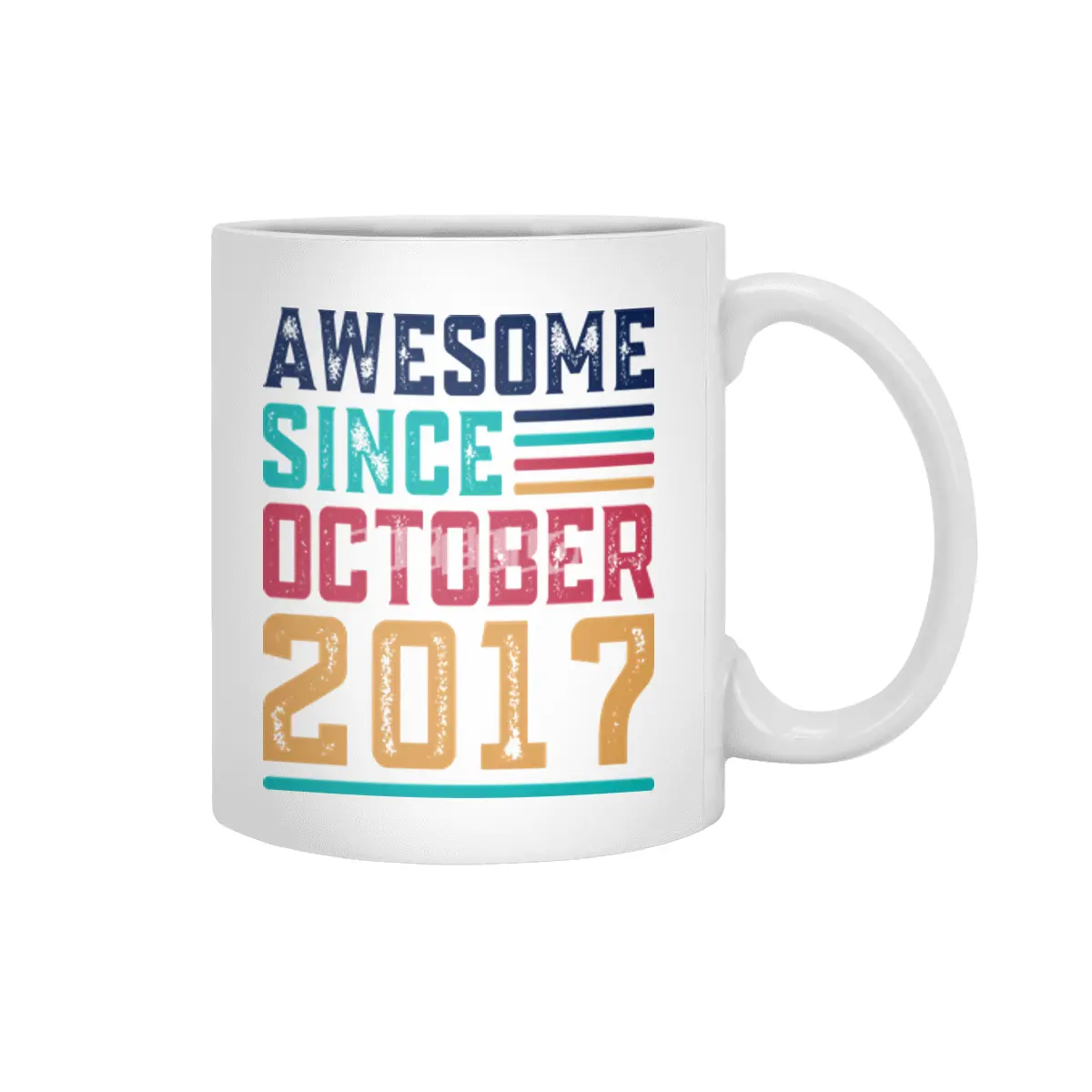 Awesome Since October 2017 Beyaz Kupa