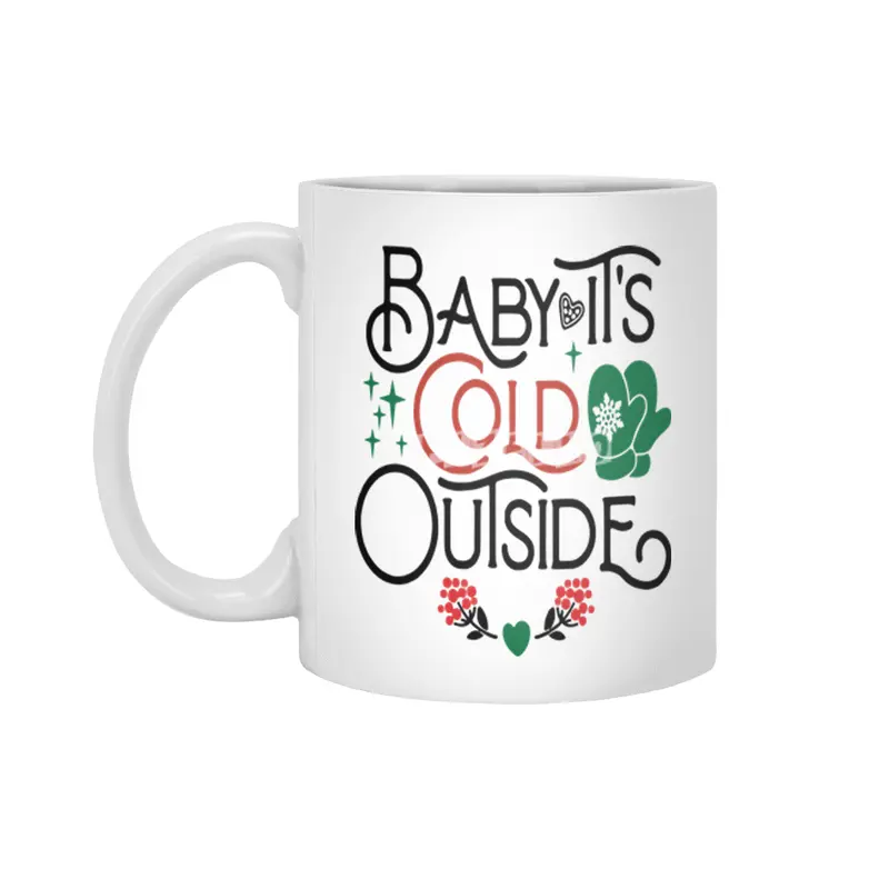 Baby It's Cold Outside Beyaz Kupa
