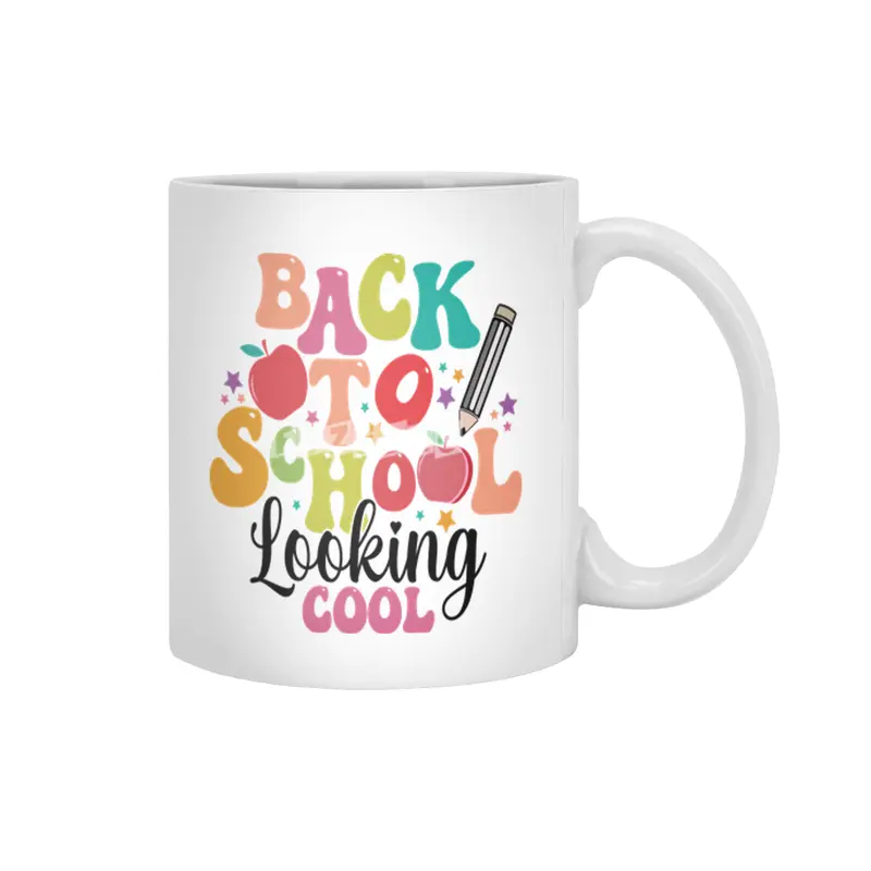 Back To School Looking Cool Beyaz Kupa