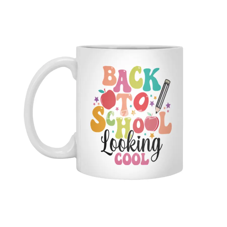 Back To School Looking Cool Beyaz Kupa
