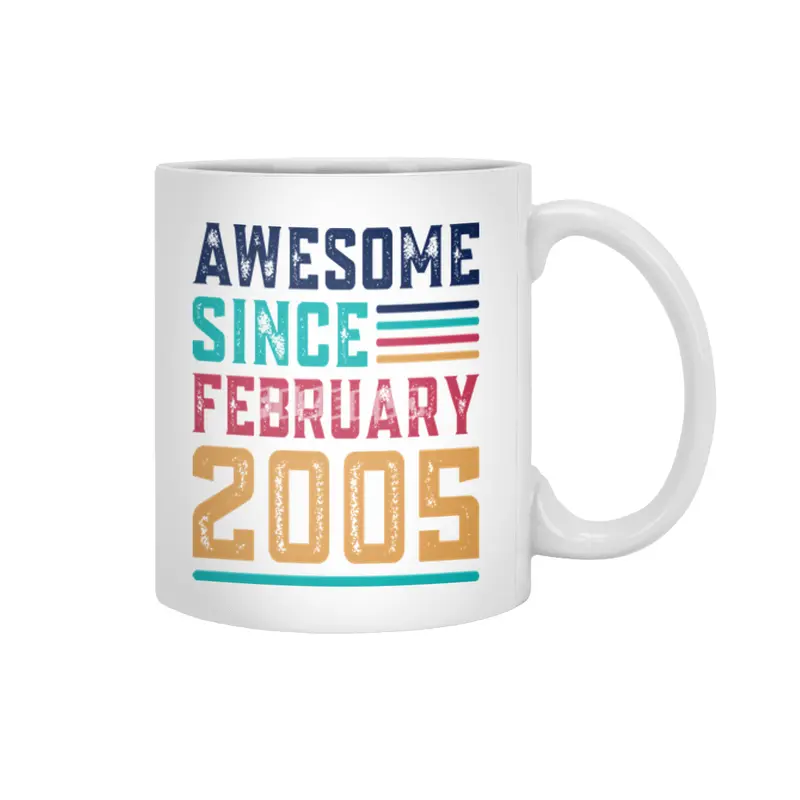 Awesome Since February 2005 Beyaz Kupa