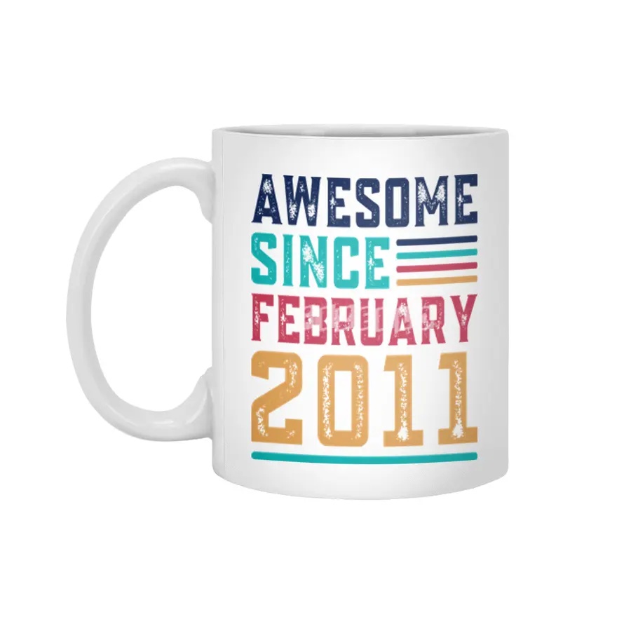 Awesome Since February 2011 Beyaz Kupa