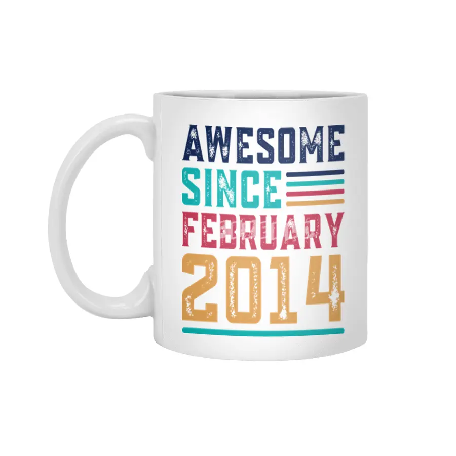 Awesome Since February 2014 Beyaz Kupa