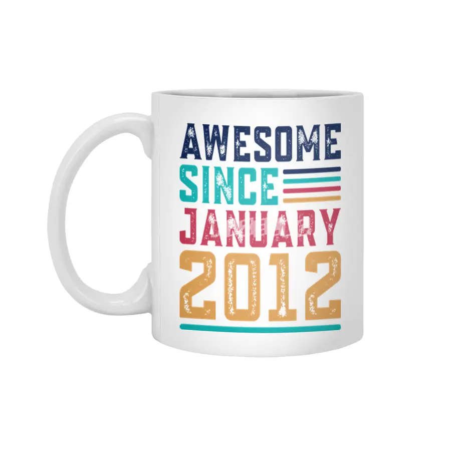 Awesome Since January 2012 Beyaz Kupa