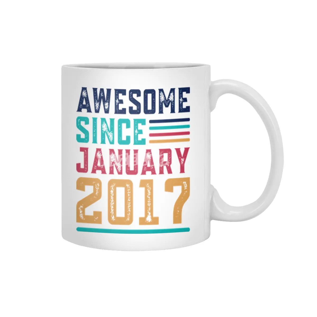 Awesome Since January 2017 Beyaz Kupa
