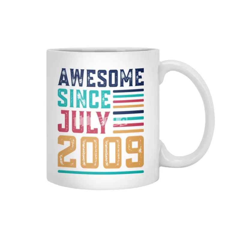 Awesome Since July 2009 Beyaz Kupa
