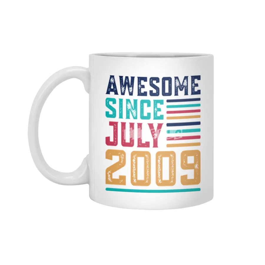 Awesome Since July 2009 Beyaz Kupa