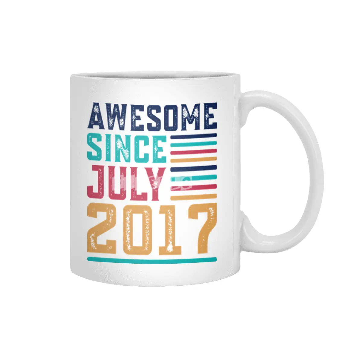 Awesome Since July 2017 Beyaz Kupa