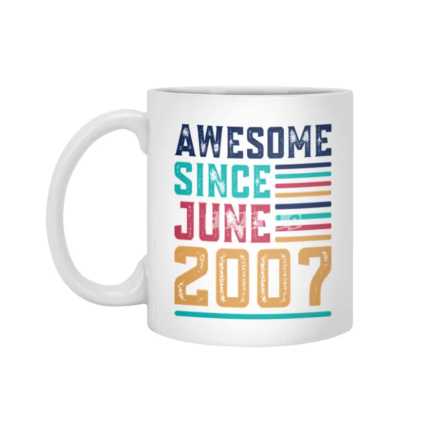 Awesome Since June 2007 Beyaz Kupa