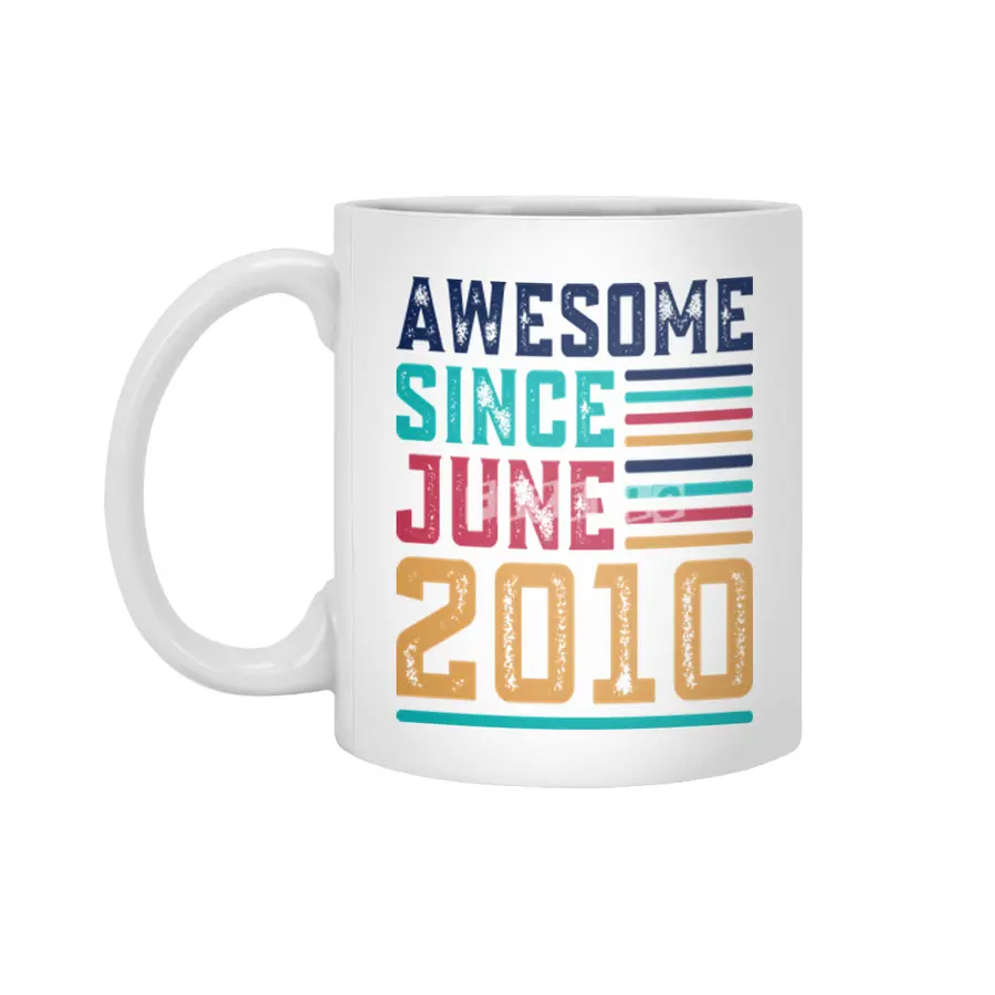 Awesome Since June 2010 Beyaz Kupa