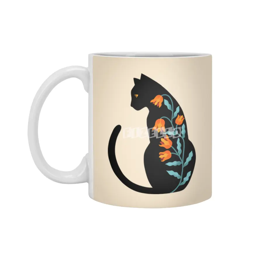 CAT FLORAL Beyaz Kupa