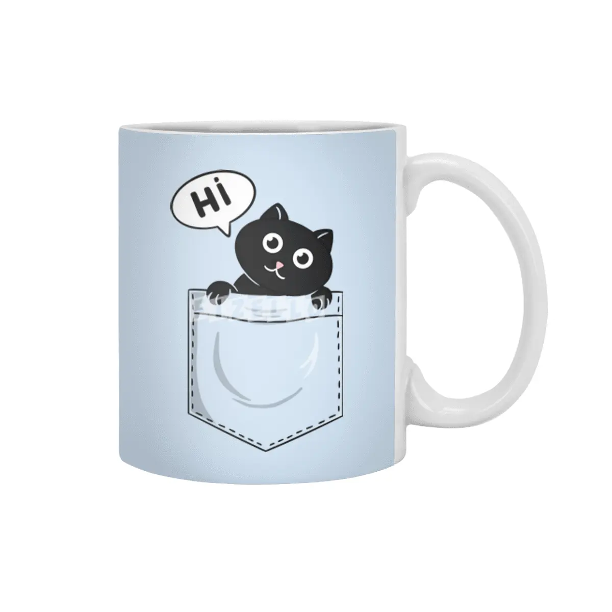 Cat pocket hi Beyaz Kupa