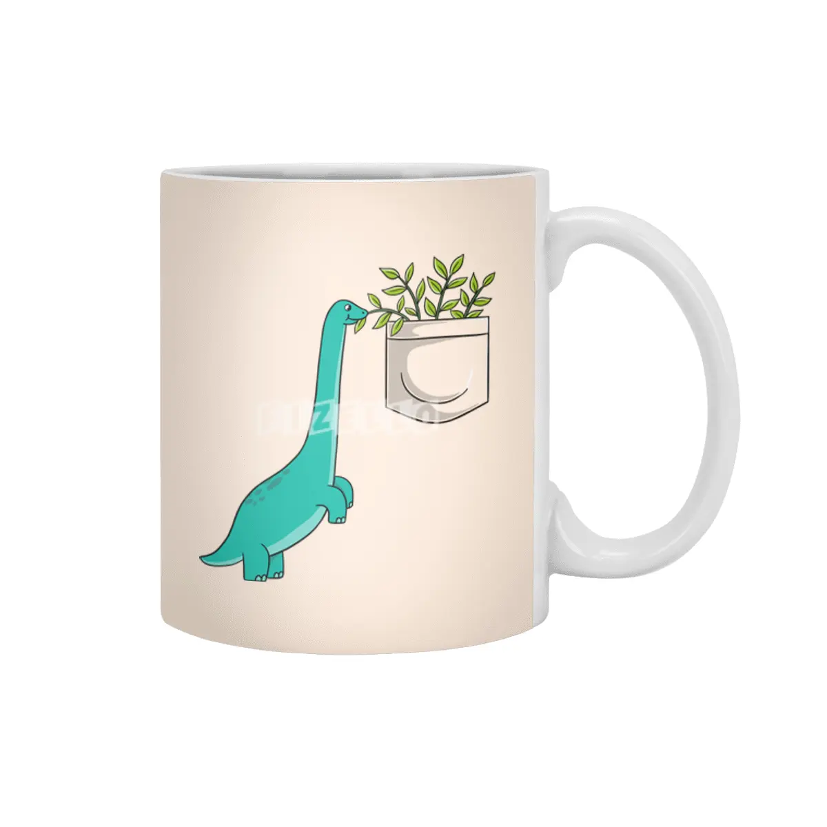 Dinosaur plants in pocket Beyaz Kupa