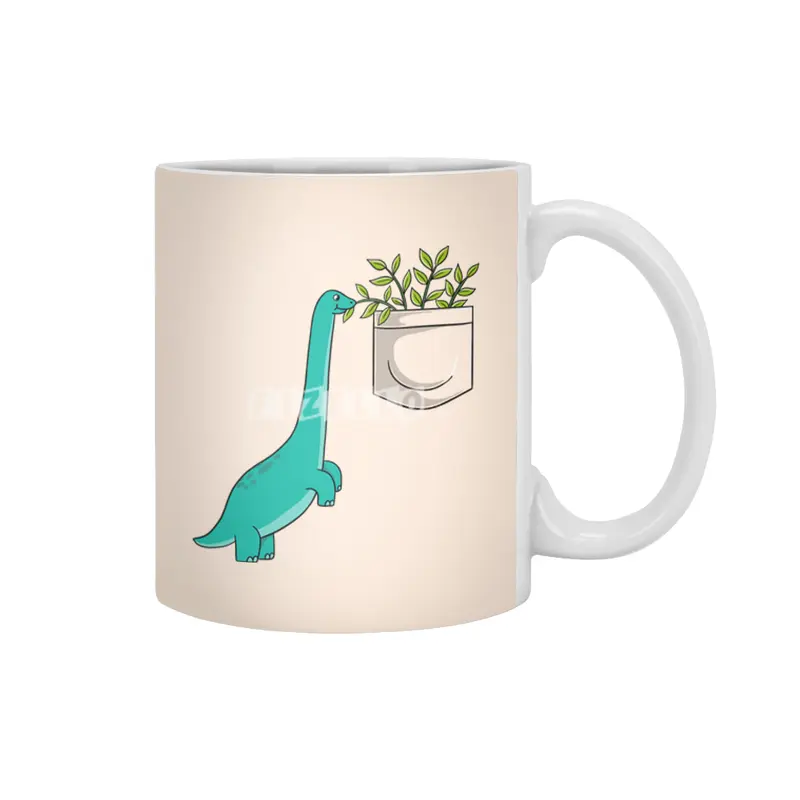 Dinosaur plants in pocket Beyaz Kupa