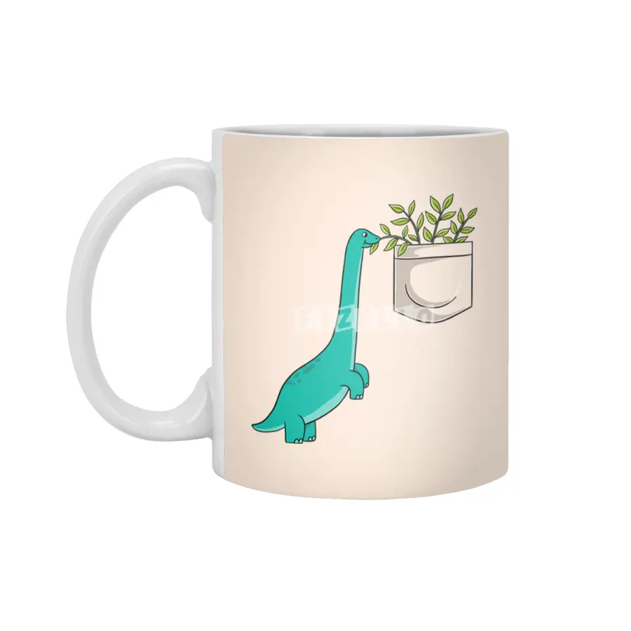 Dinosaur plants in pocket Beyaz Kupa