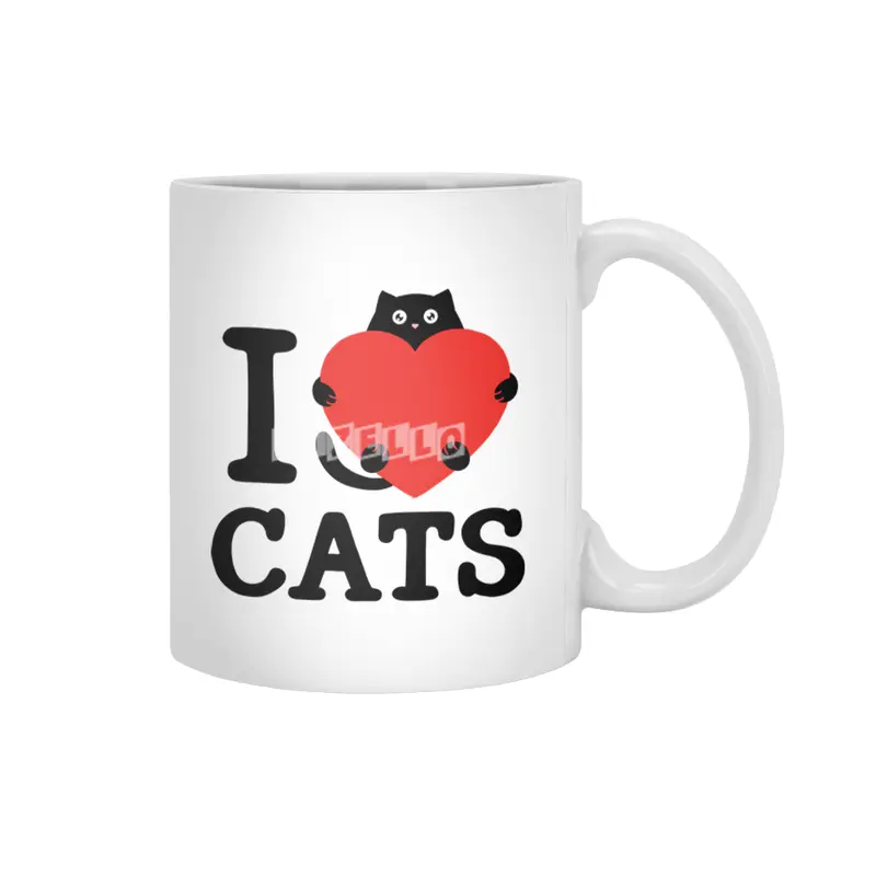 I love cats Beyaz Kupa