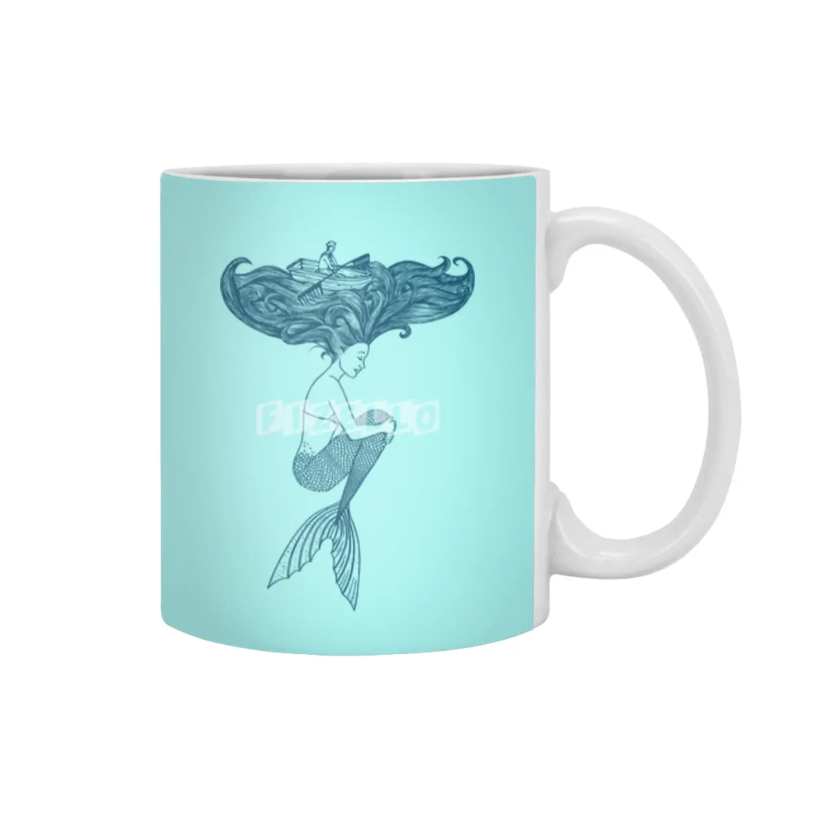 Mermaid Beyaz Kupa