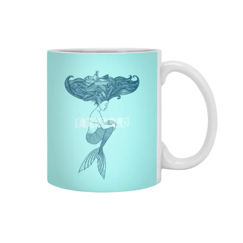Mermaid Beyaz Kupa
