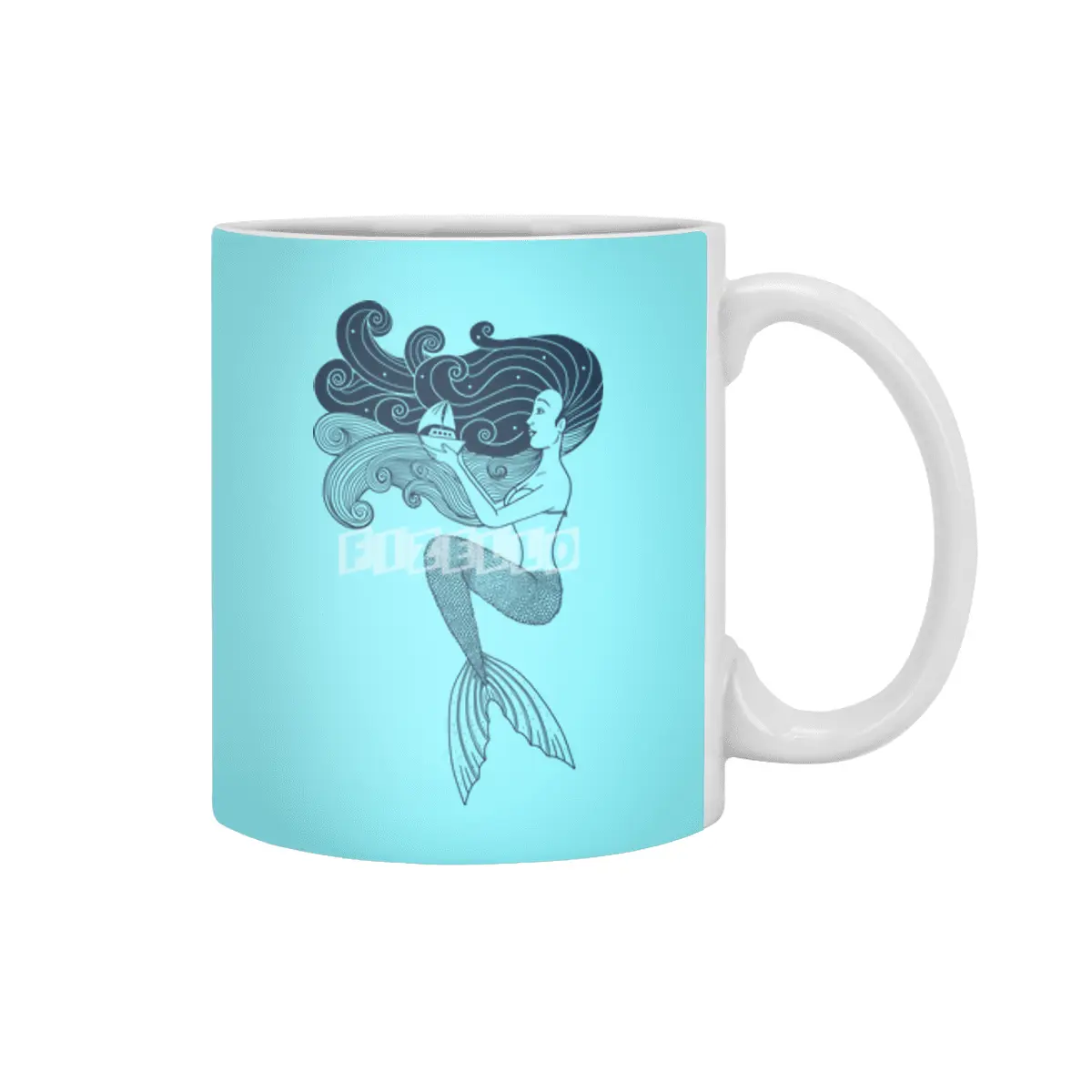 Mermaid Beyaz Kupa