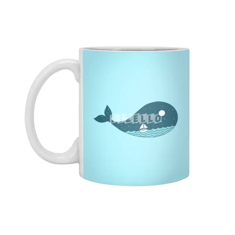 whale nature Beyaz Kupa