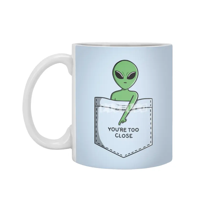 Alien pocket too close Beyaz Kupa