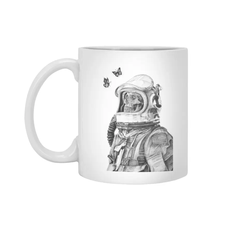 Butterflies in Space Beyaz Kupa