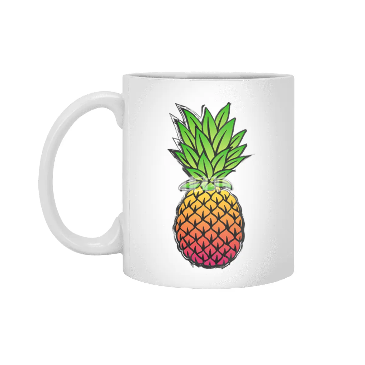 Tropic Pineapple Beyaz Kupa